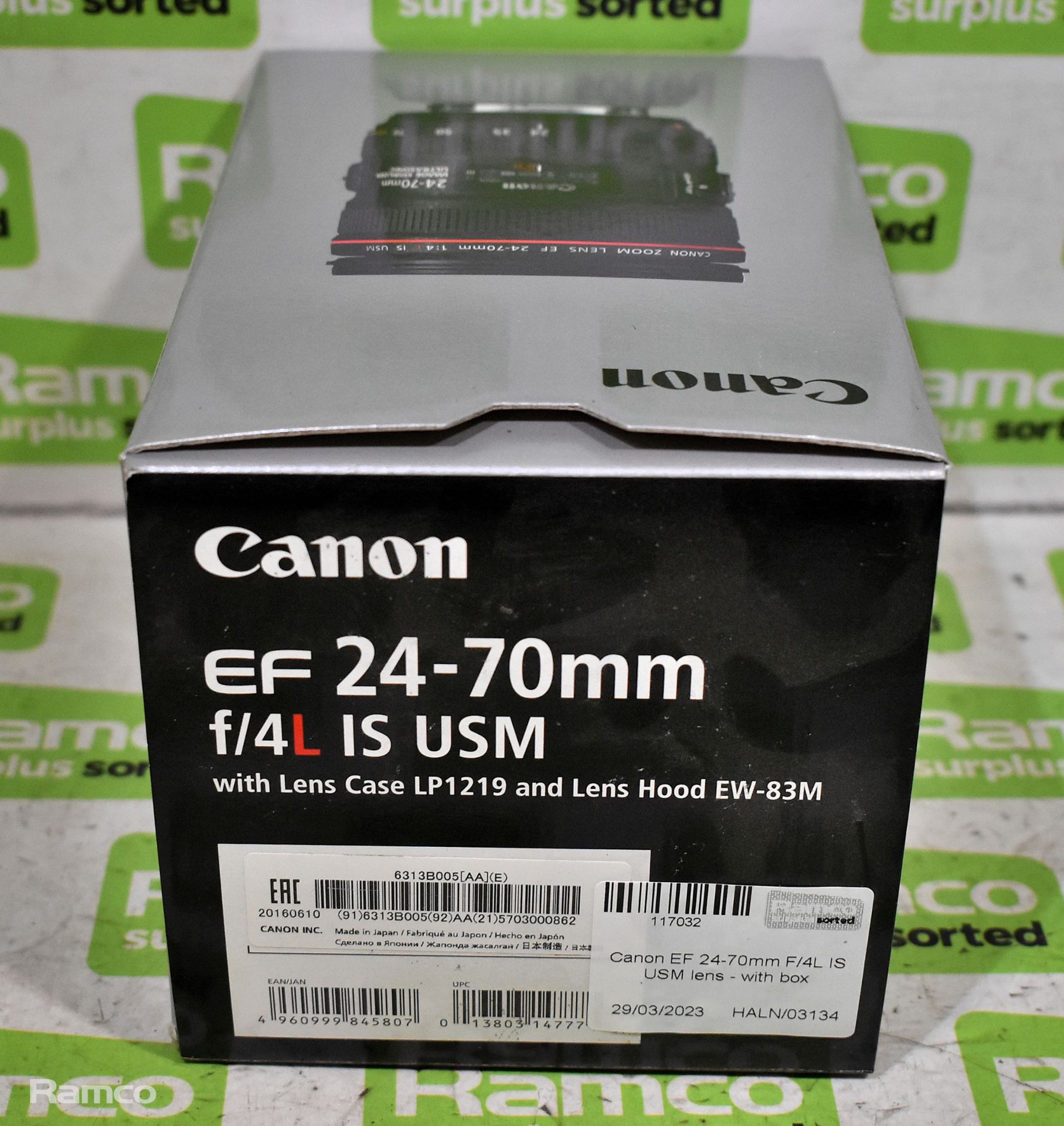 Canon EF 24-70mm F/4L IS USM lens - with box - Image 9 of 10
