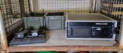 Motorola radio system - 24 x handheld radios (CP040), DR3000 repeater (in flight case)