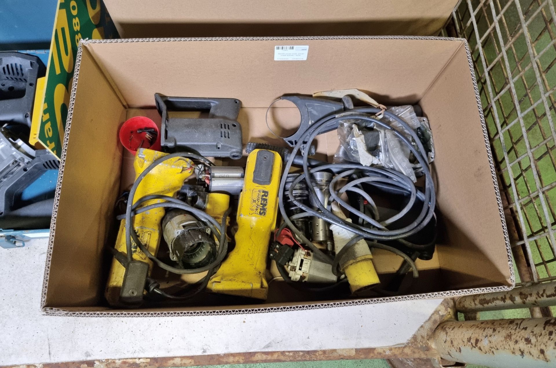 REMS CAT RW58 reciprocating saw spares with case, 2x REMS power tools - power press spares / repair - Image 2 of 5