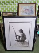 3x prints of The Royal Engineers at work from original paintings by D. Cobb and T. Cuneo