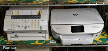 Canon FAX-L295 Super G3 fax machine, HP ENVY Photo 7134 all in one Wi-Fi photo printer