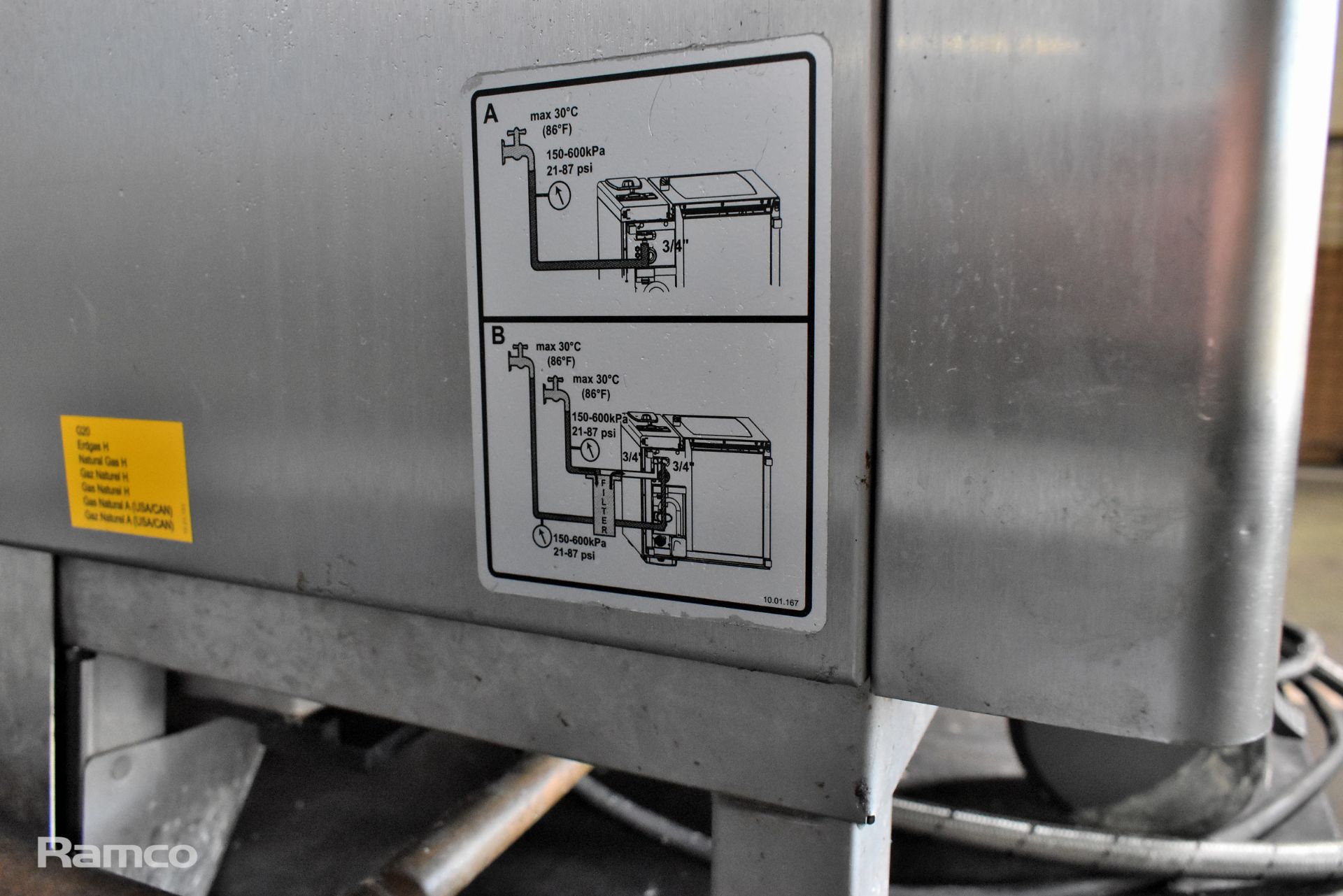 Rational 20 1/1 combination steaming oven gas - W 880 x D 870 x H 1800 mm - Bild 12 aus 13