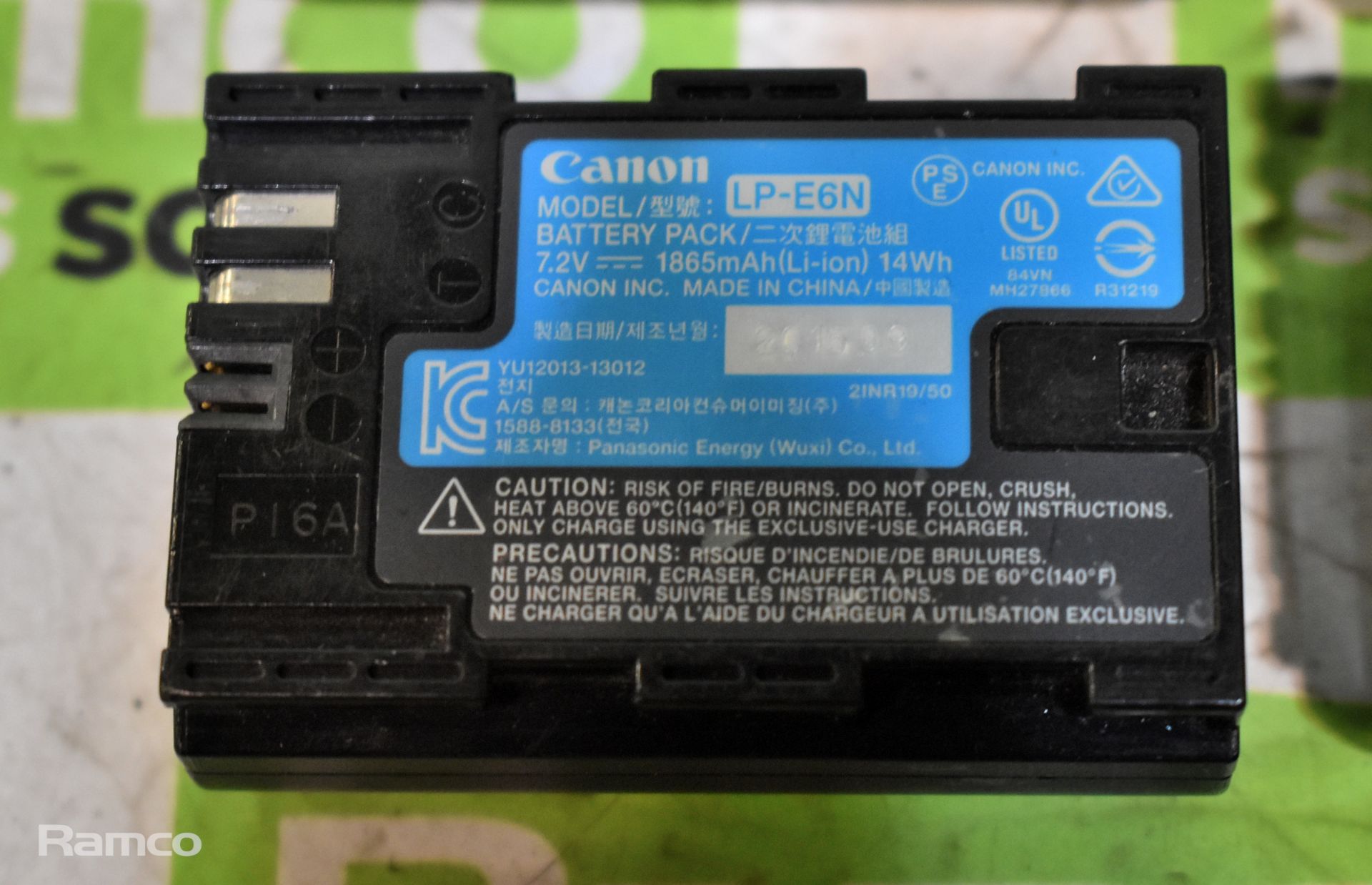 5x Canon LP-E6N camera batteries - Bild 2 aus 3