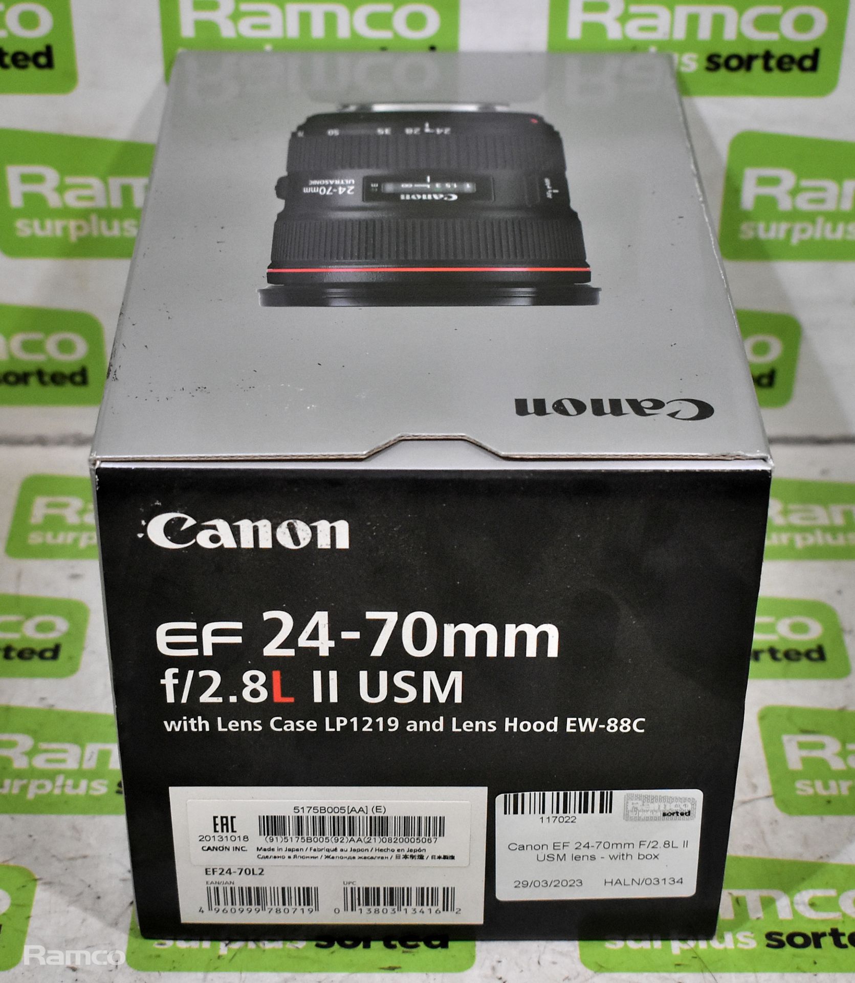 Canon EF 24-70mm F/2.8L ii USM lens - with box - Image 8 of 9