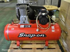 Snap-On CE16 150L 240V single phase compressor - 3 HP - 150 PSIG max pressure - L 1450 x W 400