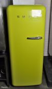 Smeg FAB28R/L - 50's style freestanding refrigerator left hinge - 270 ltr - Light Green - 240V 90W