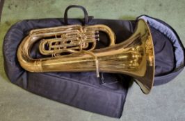 Besson Sovereign tuba - Serial No 982-706903 - with Vincent Bach case