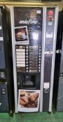 Selecta Milano B2C hot drinks vending machine - cash payment - H 1820 x W 650 x D 730mm - NO KEYS