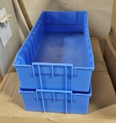 12x per box, Schafer Model ; Blau/34476 RK621 Shelf Bin - 12 compartments - L16 x W59 x H11.5cm