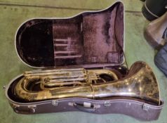 Besson Sovereign tuba - Serial No 992-713314 - with case