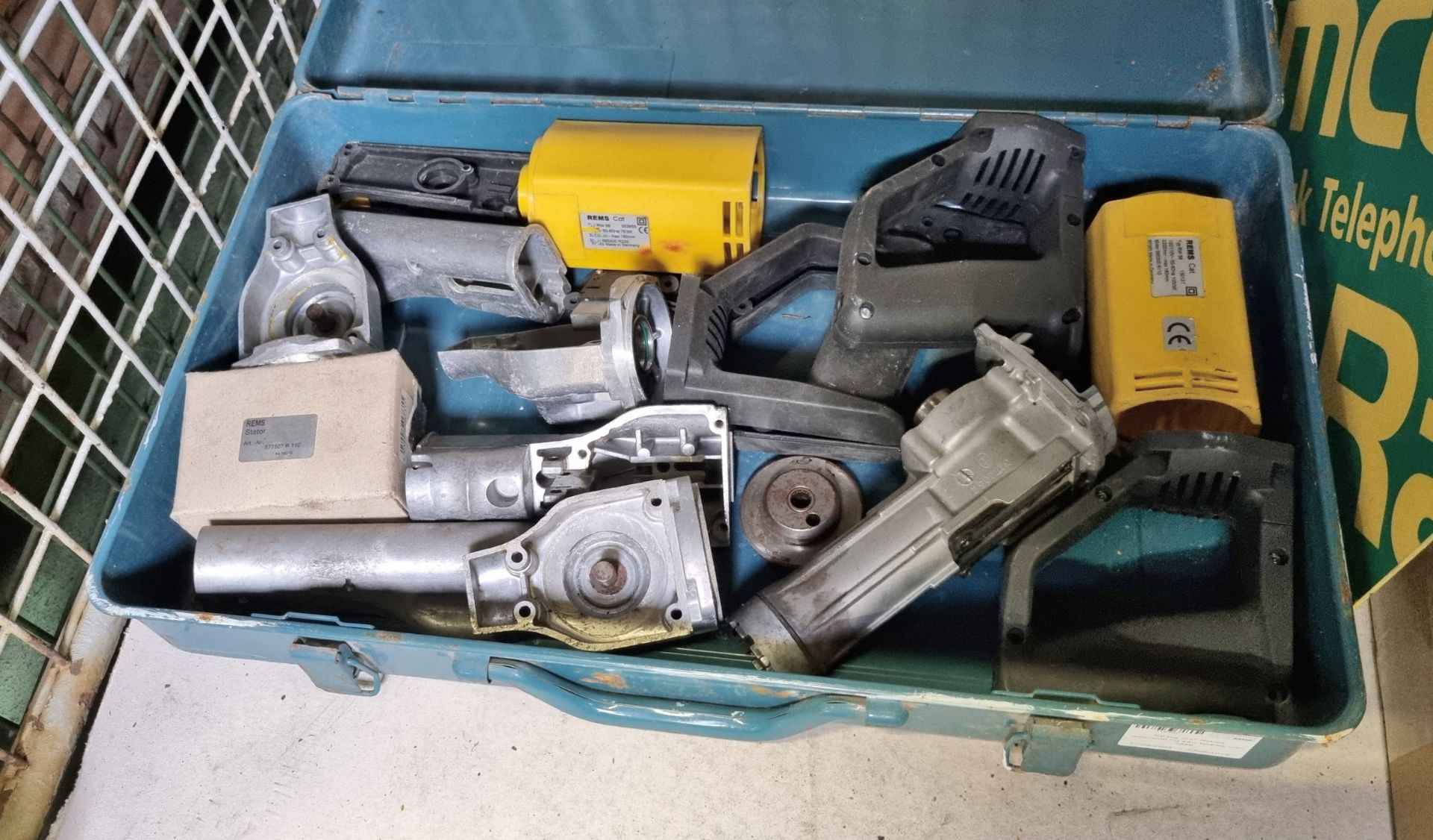 REMS CAT RW58 reciprocating saw spares with case, 2x REMS power tools - power press spares / repair - Image 4 of 5