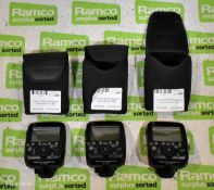 3x Canon ST-E3-RT Speedlite transmitters with cases