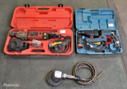 Pneumatic orbital sander, Makita HR2410 electric drill with case - spare / repair