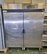 Electrolux R170T2C stainless steel 2 door freestanding fridge - L 170 x W 70 x H 215cm