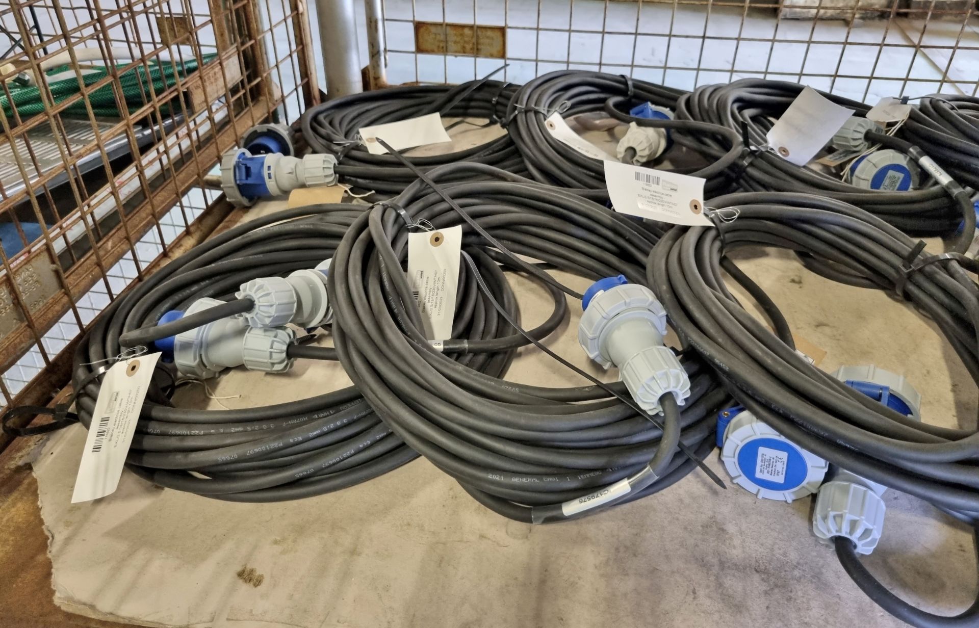 8x Blakley electrics cable assemblies - EXL/2.5/18/16/230V/WT/H07 - approx length 10m - Image 4 of 6