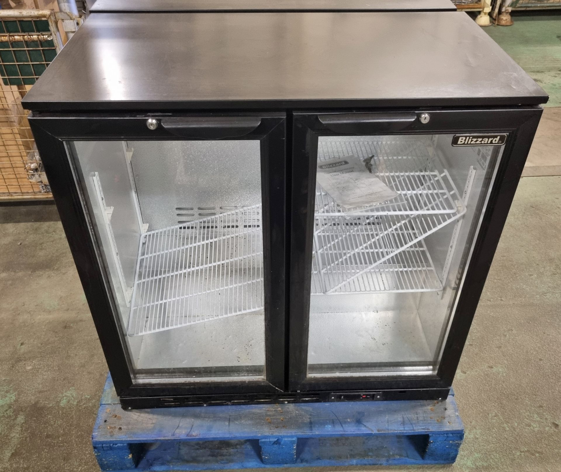 Blizzard 200 Ltr Double hinged door back bar bottle cooler - 230V - W 900 x D 520 x H 900 mm - Image 2 of 5