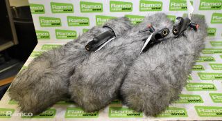 3x Rycote boom pole microphones