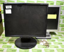 NEC LCD195VXM+ MultiSync 19 inch monitor, Videoseven V7 R1711 17 inch LCD monitor