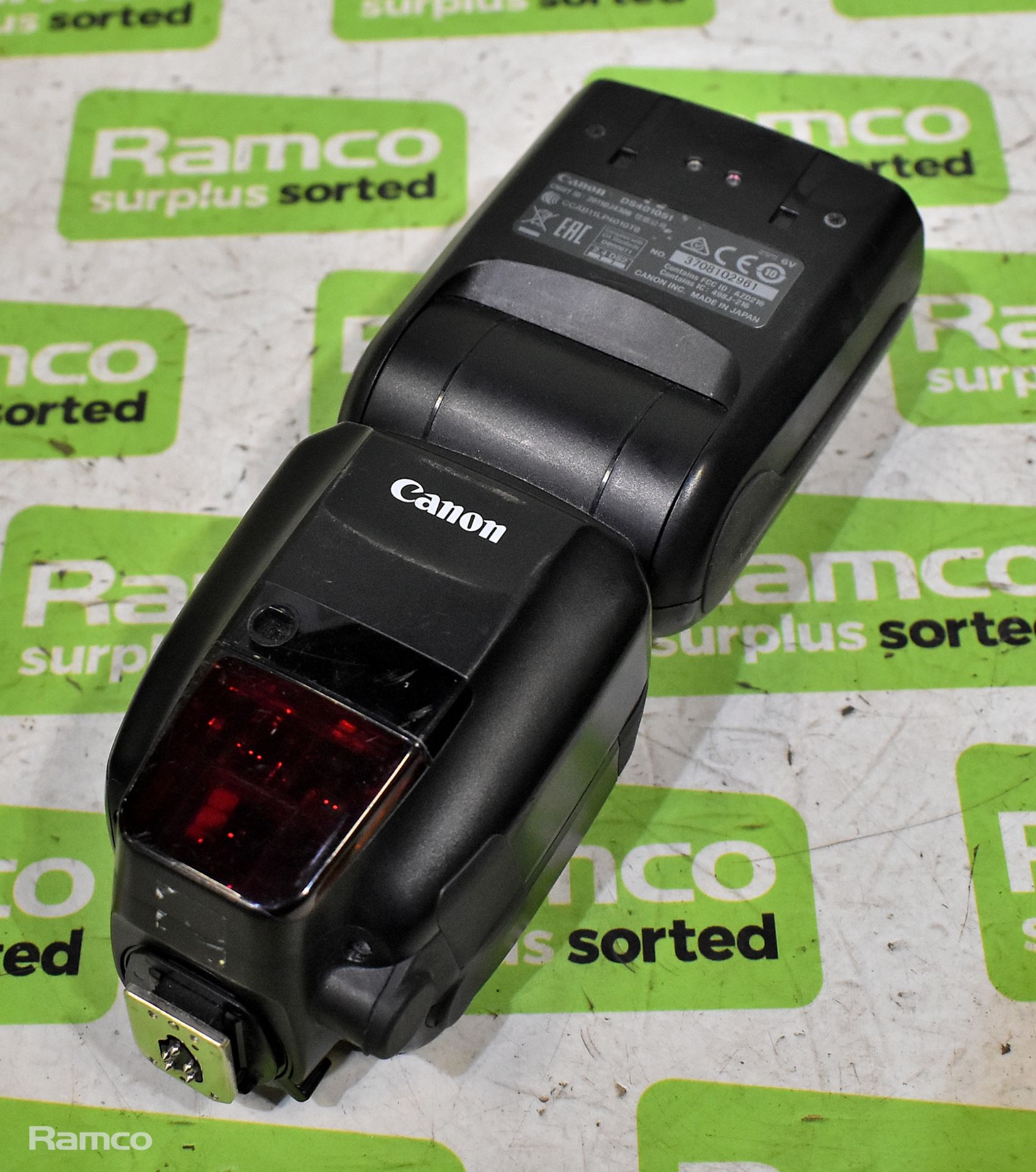 4x Canon Speedlite 600EX-RT mount flash heads - unit only - Image 5 of 10