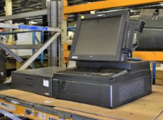 NCR electronic shop till with scanner - 480 x 480 x 670mm