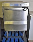 Winterhalter UC-M stainless steel front loading glasswasher with stand 240V - W 600 x D 640 x H 1150