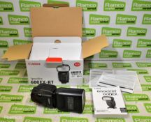 Canon Speedlite 600EX-RT mount flash - with box