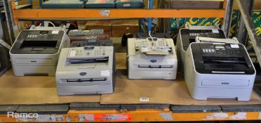 3x Brother FAX-2840 high speed laser fax machines, Brother FAX-2920 Super G3 multifunction printer