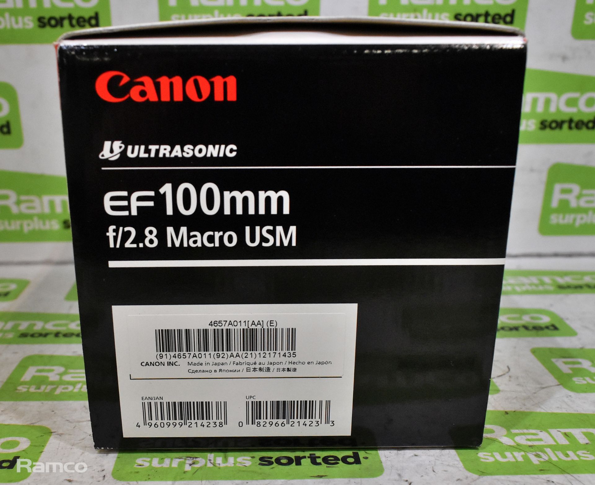 Canon EF 100mm F/2.8 Macro USM lens with box - Bild 9 aus 10