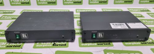 2x Kramer VP-3xl 3 way VGA / UXGA video distribution amplifiers