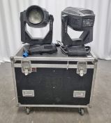2x Clay Paky Alpha Wash TH 575 lights with flight case - L 1080 x W 870 x H 890mm(missing brackets)