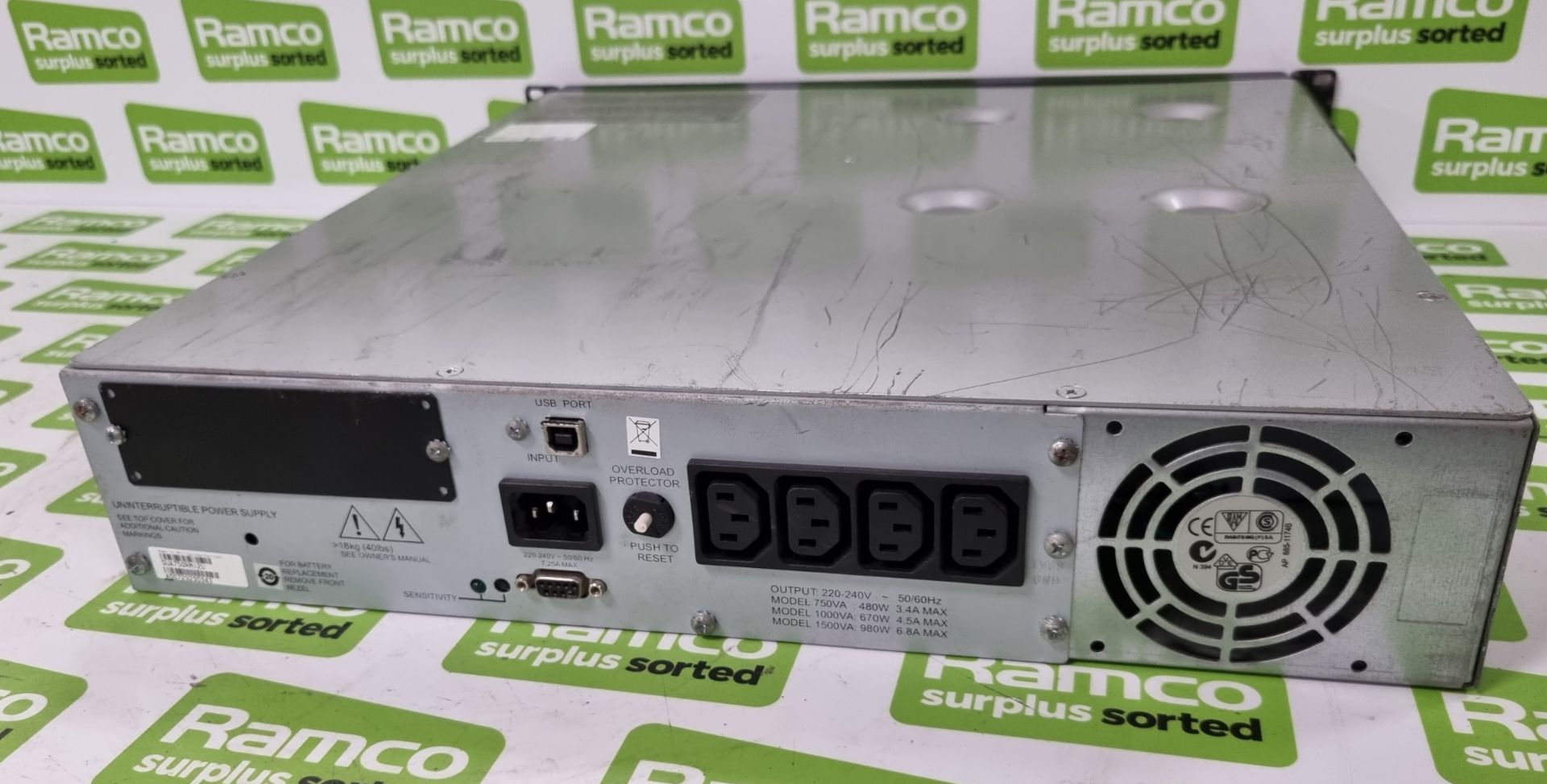 APC Smart-UPS 750 rack mountable uninterruptible power supply - Image 4 of 6