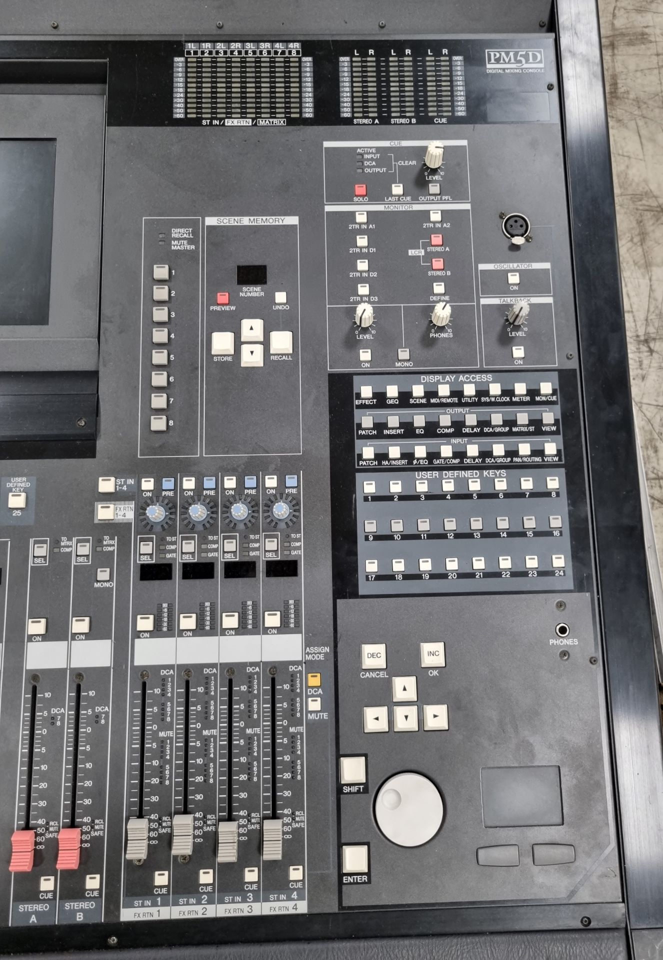 Yamaha PM5D 48 channel digital mixing console ( L 155 x D 125 x H 35cm) with 2 power supplies - Image 7 of 18