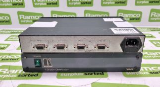 2x Kramer VP-3 3 way VGA distribution amplifiers