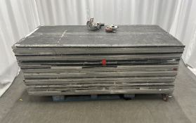 Alurapid staging - 8 x 2x1m uncarpeted stage boards - 9cm deep
