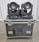 2x Clay Paky Alpha Wash TH 575 lights with flight case - L 1080 x W 870 x H 890mm