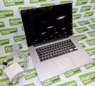 Apple MacBook Pro A1398 with PSU - 15 inch, Intel Core i7 Quad Core 2.5 GHz