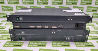 4x Kramer VW-4HDCP DVI 4 way distribution amplifiers