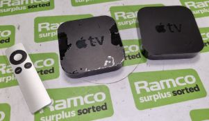 2x Apple TV HD 1080P hubs - ONLY 1 REMOTE CONTROL