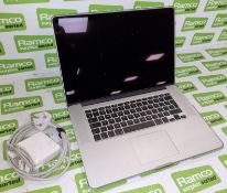Apple MacBook Pro A1398 in protective plastic case with PSU - 15 inch, Intel Core i7 Quad Core 2.5 G