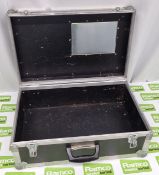 Flight case briefcase with label dish - L 58 x W 37 x H 24cm