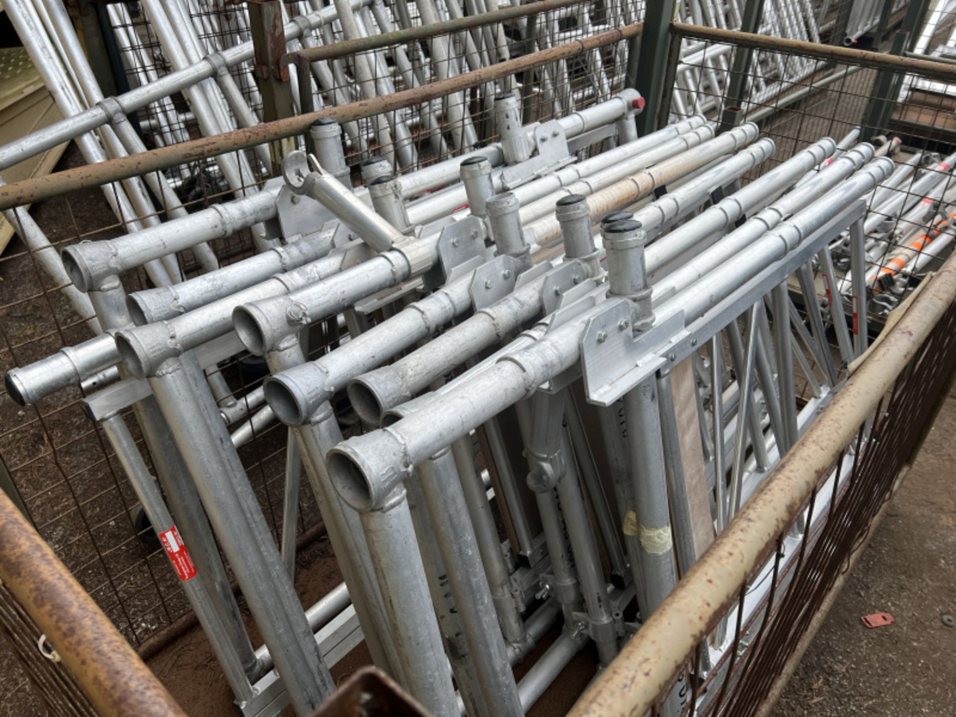 8x Aluminium Scaffold gate units - L 950 x W 120 x H 1670mm - Image 2 of 4