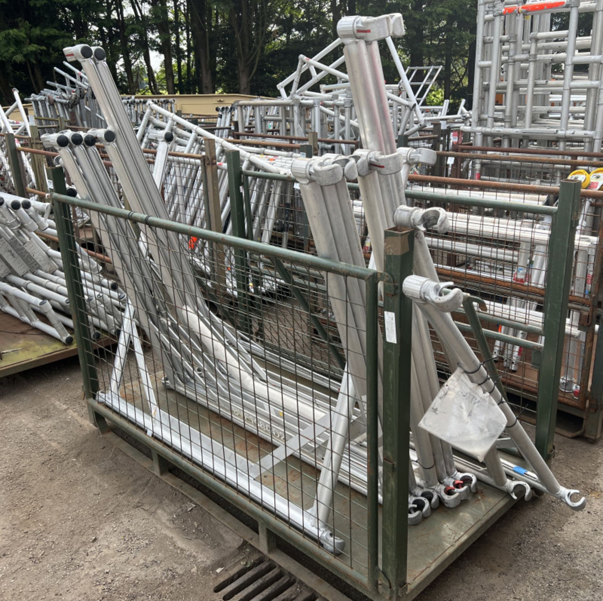 9x Aluminium scaffold walkthrough frames - L 2450 x W 80 x H 1450 - L 1760 x W 80 x H 1450mm - Bild 2 aus 3