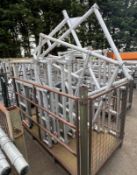 19x Scaffold frames in various styles- L 1060 x W 100 x H 1450mm