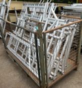 Scaffolding ladder frames various styles and sizes - 7 pieces