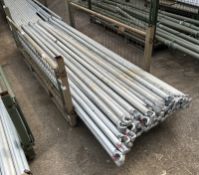 Diagonal aluminium scaffolding brace poles - L 3150 x W 50 x H 70mm - 53 pieces