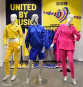 Outfits worn by backing dancers during the Semi Final 1 opening performance