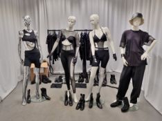 Outfits and boots worn by (or spares for) Rita Ora's backing dancers during her medley performance
