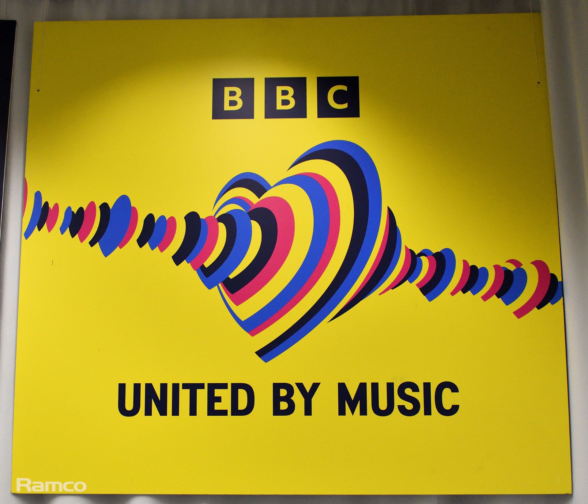 BBC Eurovision board & United by Music display board - Image 3 of 3