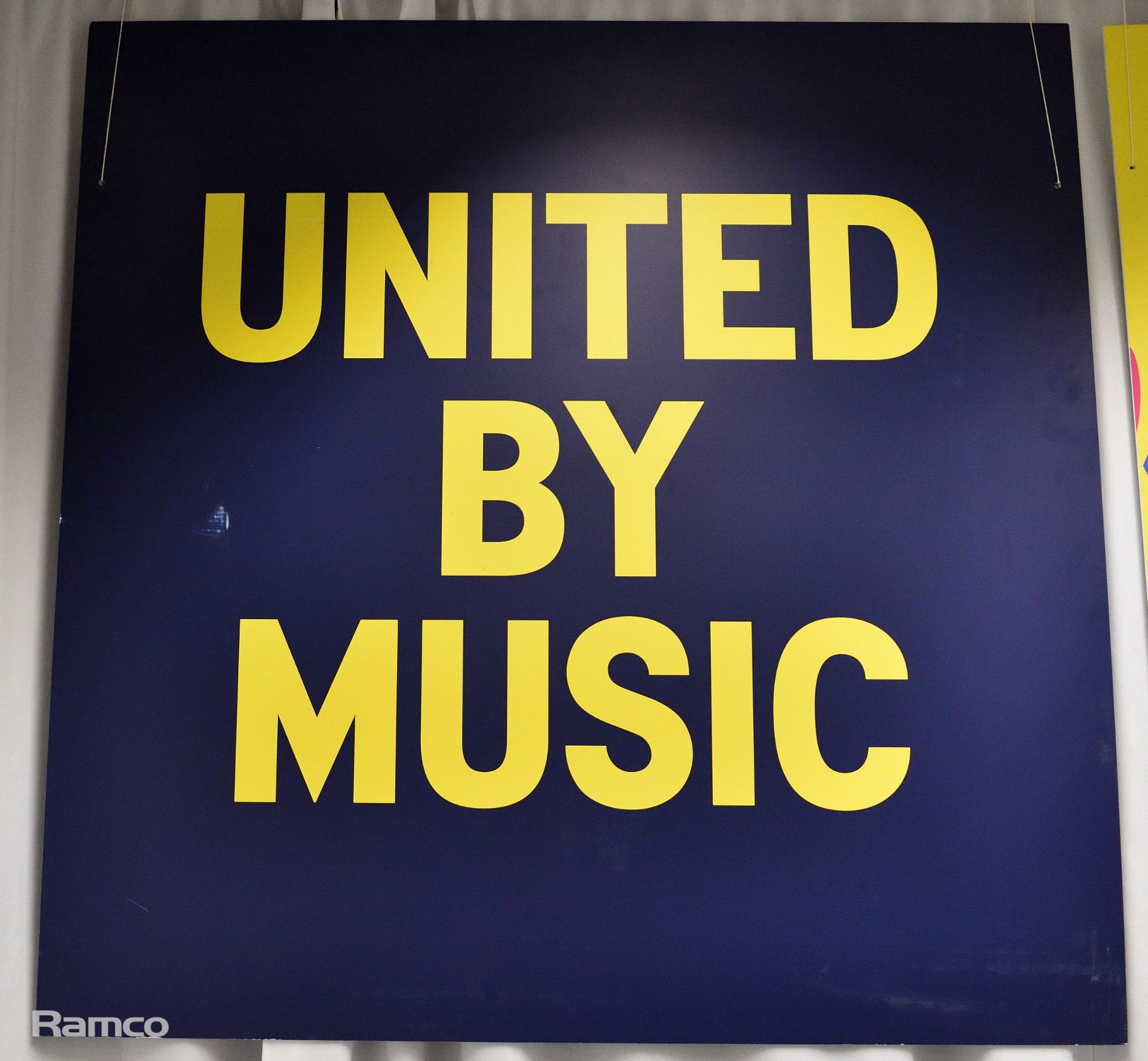 BBC Eurovision board & United by Music display board - Image 2 of 3