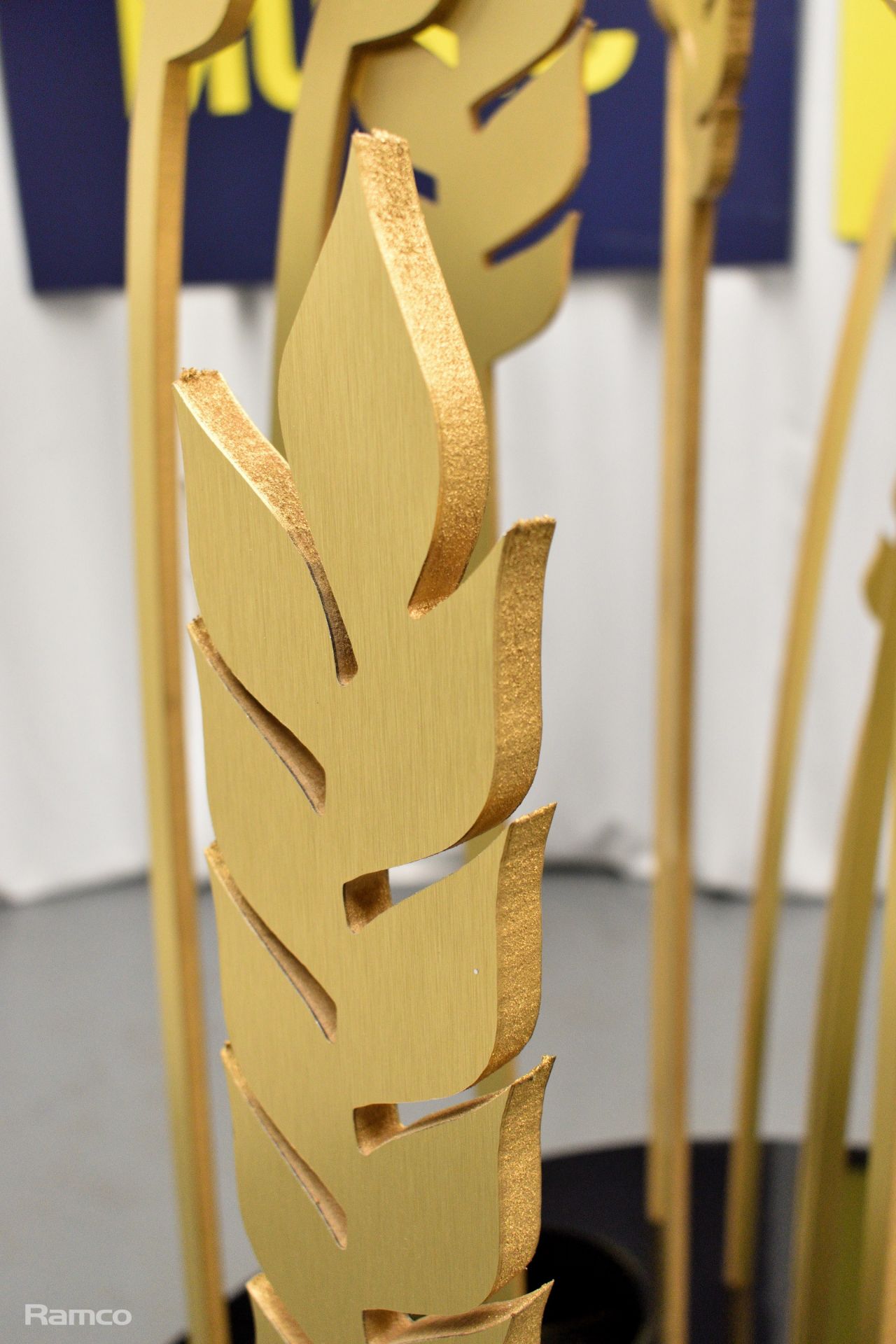 Wheat sheaf stage decoration used in the 'United by Music' performance by Mariya Yaremchuck - Image 4 of 7